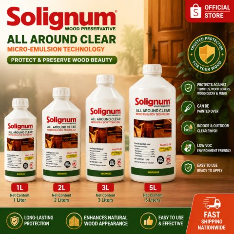 Solignum Wood Preservative All Around Clear 1L
