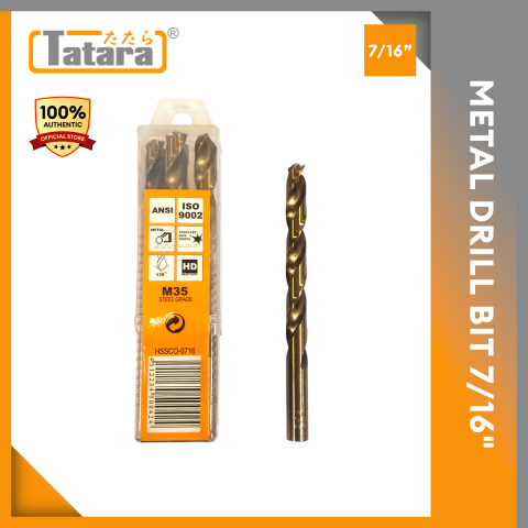 Tatara HSS-Co metal drill bit family reference; exact size listed in product title