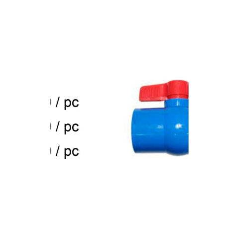 Tesla Blue PVC Ball Valve (supplier catalog, product-only); size may vary by listing