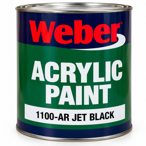 Weber 1100-AR Jet Black acrylic paint