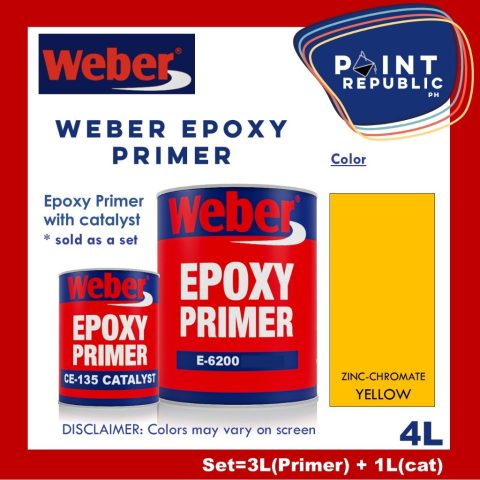 Weber zinc rich yellow epoxy primer with catalyst