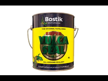 Bostik Super Vulcaseal gallon family can reference from the manufacturer; label and packaging may vary