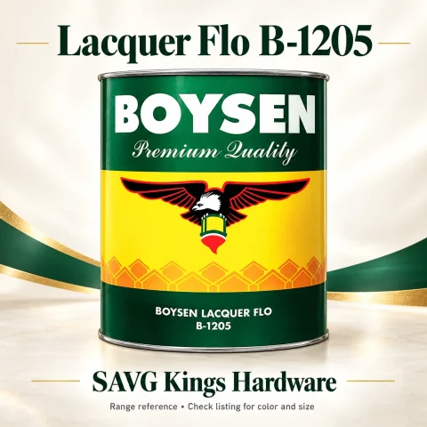 Boysen Lacquer Flo B-1205 representative packaging; check listing for exact color and size; additional components are separate unless specified