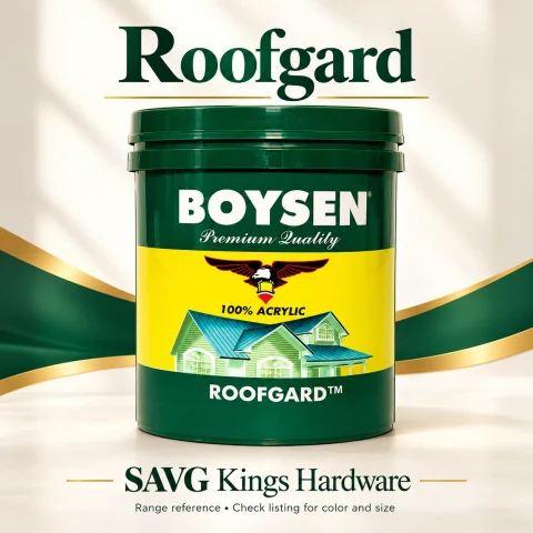 Boysen Roofgard representative packaging; check listing for exact color and size; additional components are separate unless specified