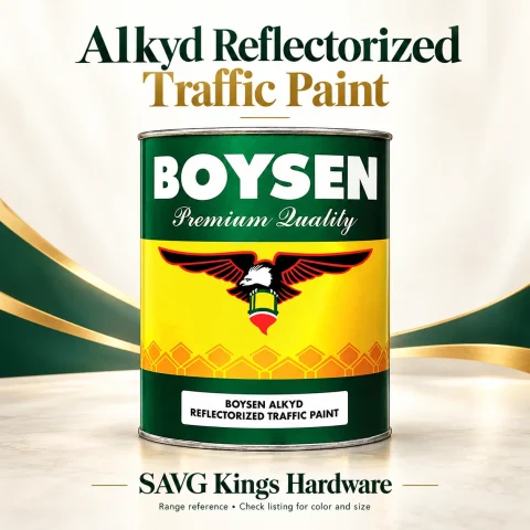 Boysen Alkyd Reflectorized Traffic Paint representative packaging; check listing for exact color and size; additional components are separate unless specified