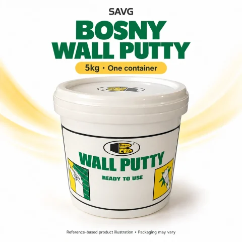 Bosny Wall Putty 5kg; SAVG reference-based product illustration