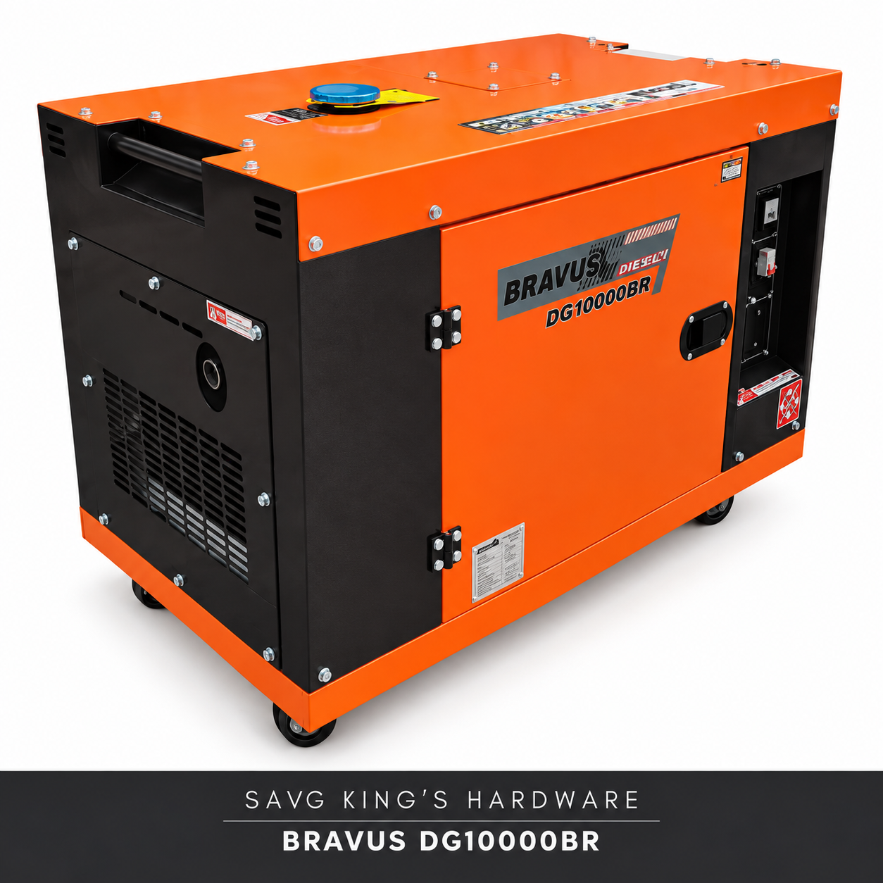 Bravus DG10000BR diesel generator — generator unit only