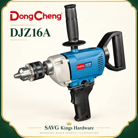 DongCheng DJZ16A 800W 16mm Electric Drill — reference-based product illustration.
