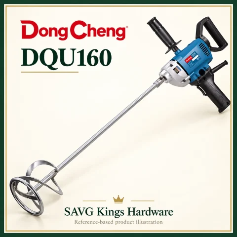 DongCheng DQU160 800W Electric Mixing Drill — reference-based product illustration.