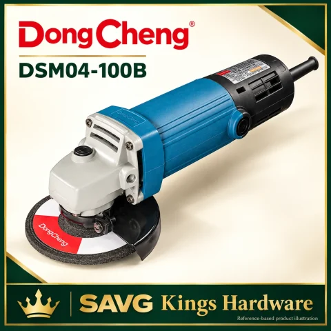 DongCheng DSM04-100B 710W 100mm Angle Grinder — reference-based product illustration.