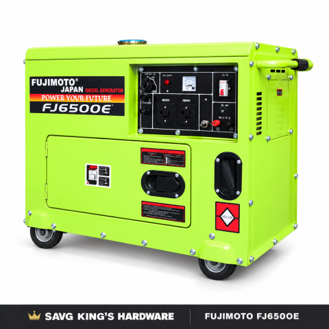 Fujimoto FJ6500E Silent-Type Diesel Generator – 6.5kVA — generator unit only