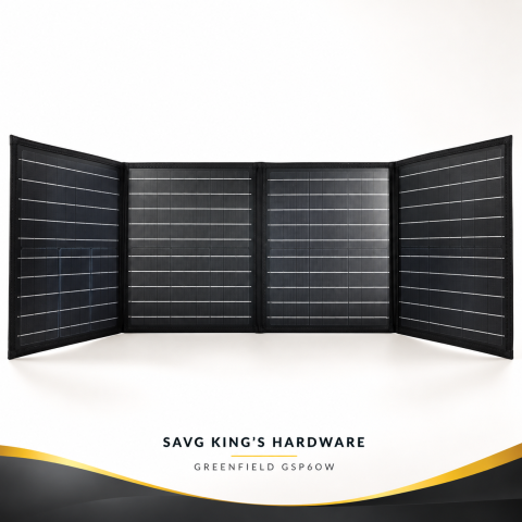 Greenfield GSP60W 60W Foldable Solar Panel — unfolded panel, power station sold separately
