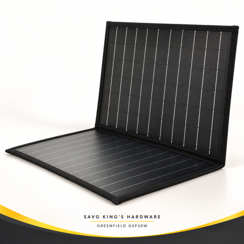 Greenfield GSP30W 30W Foldable Solar Panel — unfolded panel, power station sold separately