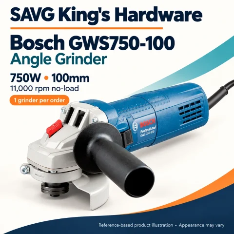 Bosch GWS 750-100 Angle Grinder 100mm, 750W — reference-based product illustration