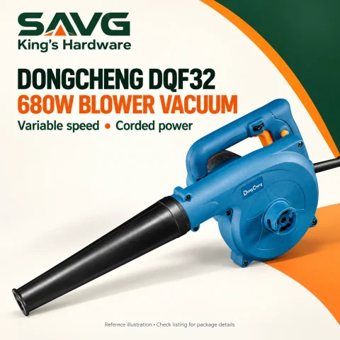 DongCheng DQF32 680W Variable-Speed Blower Vacuum — reference illustration