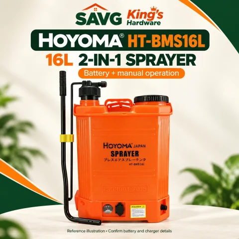Hoyoma HT-BMS16L 16L Battery and Manual 2-in-1 Knapsack Sprayer — reference illustration