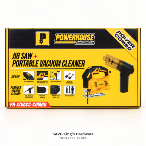 Power Combo 1 - Jigsaw 500W & Portable Vacuum Cleaner 55W Set retail combo set