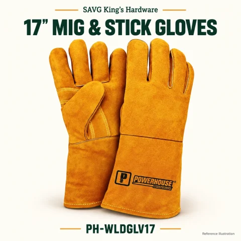 Powerhouse 17" MIG & Stick Welding Gloves — PH-WLDGLV17 — reference illustration