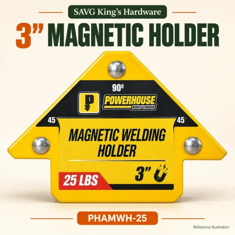 Powerhouse PHAMWH-25 3" Arrow Magnetic Welding Holder — 25lb — reference illustration