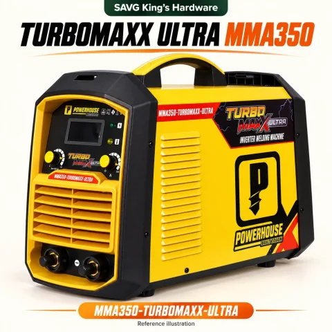 Powerhouse Turbomaxx Ultra MMA350 220V Inverter Stick Welder — reference illustration