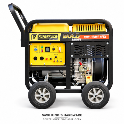Powerhouse PH-11800E-OPEN Bold Series Diesel Generator — product unit only