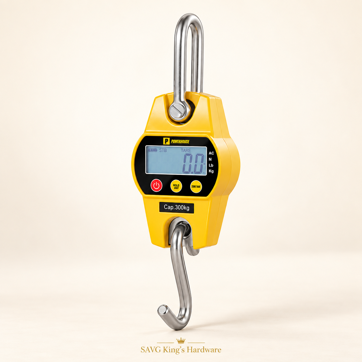 Powerhouse Digital Hanging Weighing Scale — 300kg — reference-based product illustration