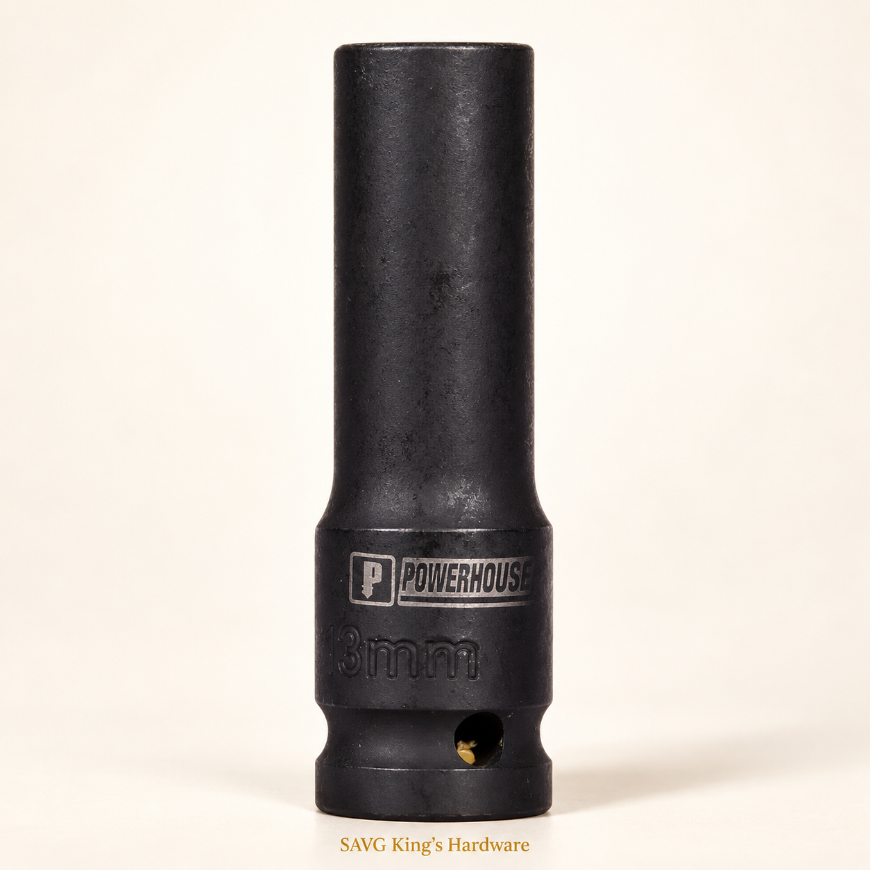 Powerhouse 13mm Deep Impact Socket — 1/2-inch Drive, 6-Point — reference-based product illustration