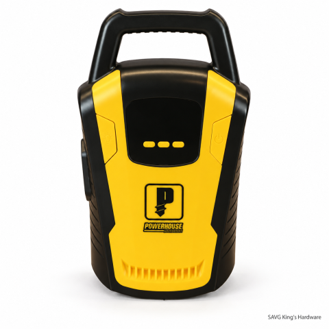 Powerhouse Digital Tire Inflator (copper Motor) W/ LED Work Light 120W PH-DTI-3650-120w product photo — SAVG King's Hardware