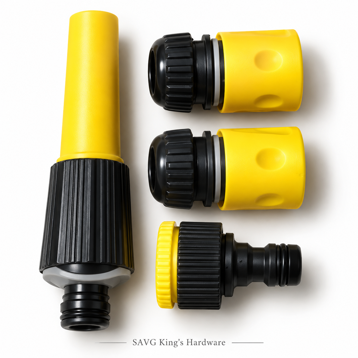 Waterhouse 4-Piece 1/2-inch Hose Connector Set — ABS + PP