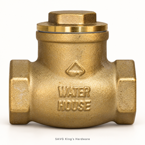 Waterhouse Brass Swing Check Valve — 3/4-inch