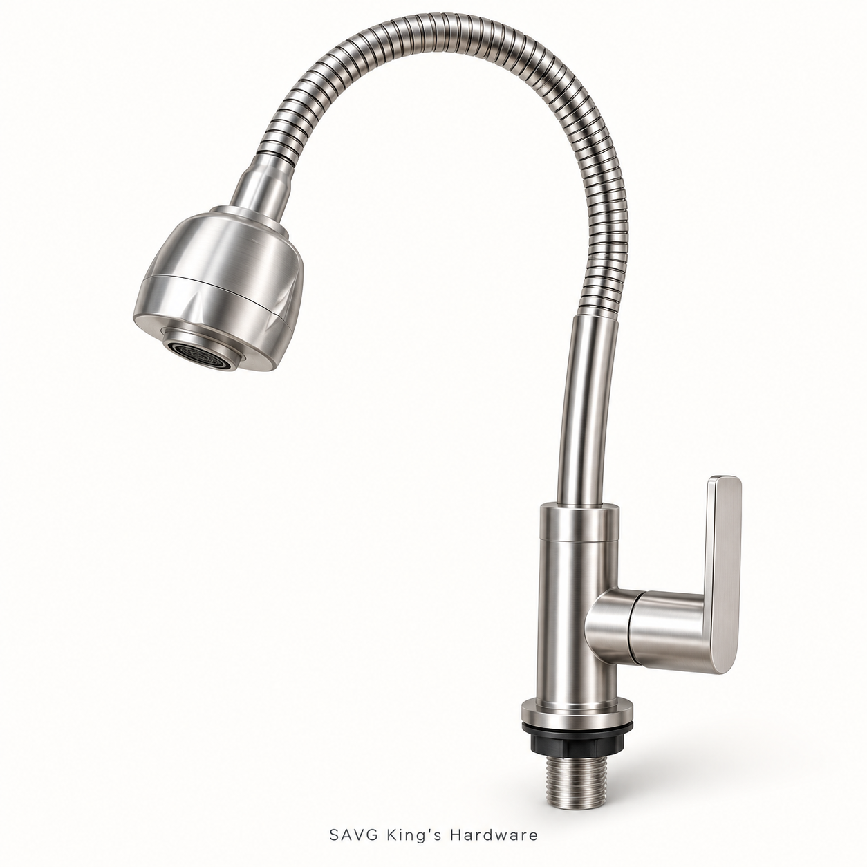 Waterhouse Stainless-Series Flexible-Hose Gooseneck Faucet WH-FUSF6
