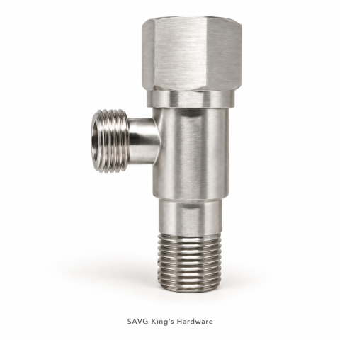 Waterhouse Heavy-Duty 304 Stainless Angle Valve — 1/2 × 1/2-inch