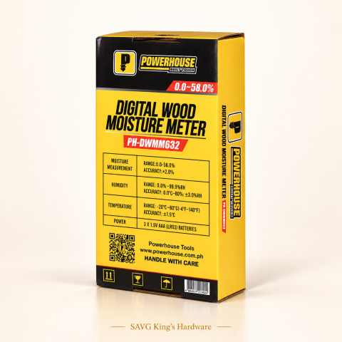 Powerhouse Digital Wood Moisture Meter PH-DWMM632 — reference-based product illustration
