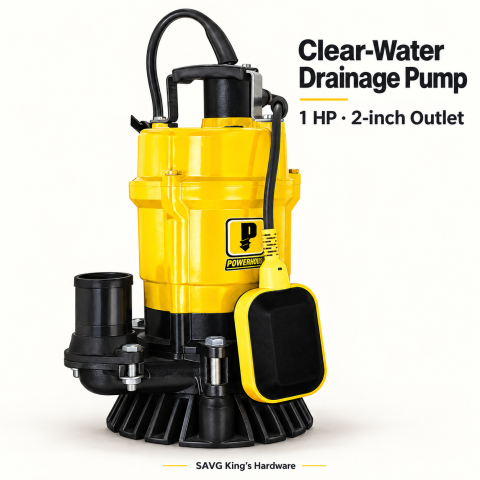 Powerhouse Clear-Water Drainage Submersible Pump — 1HP, 2-inch Outlet — product illustration