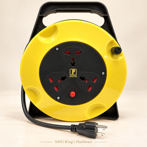 Powerhouse Electric 10m 3-Socket Extension Reel PHEC-700U-10M