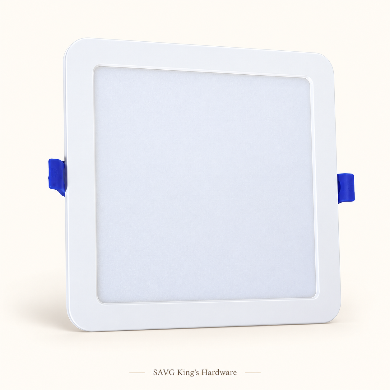 Powerhouse Electric 12W Square Recessed LED Downlight — Daylight — product-family illustration; size identified in listing