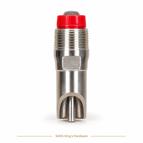 Powerhouse B243 Stainless Pig Drinker with Filter — Small 55mm — reference-based product illustration