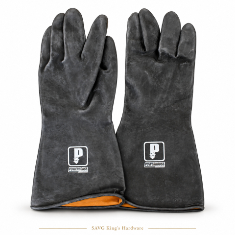 Powerhouse 14" Rubber Work Gloves — reference-based product illustration
