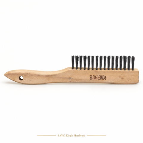 Powerhouse Steel Wire Brush with Wooden Handle PH-SBWH — reference-based product illustration