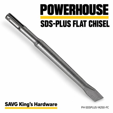 Powerhouse SDS-Plus Flat Chisel — PH-SDSPLUS-14250-FC