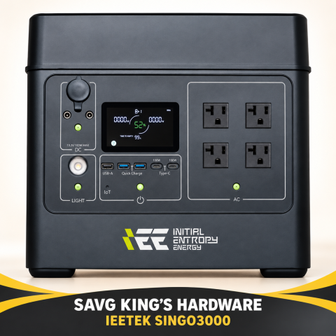 IEETEK Singo3000 3200W Portable Power Station — main power station only