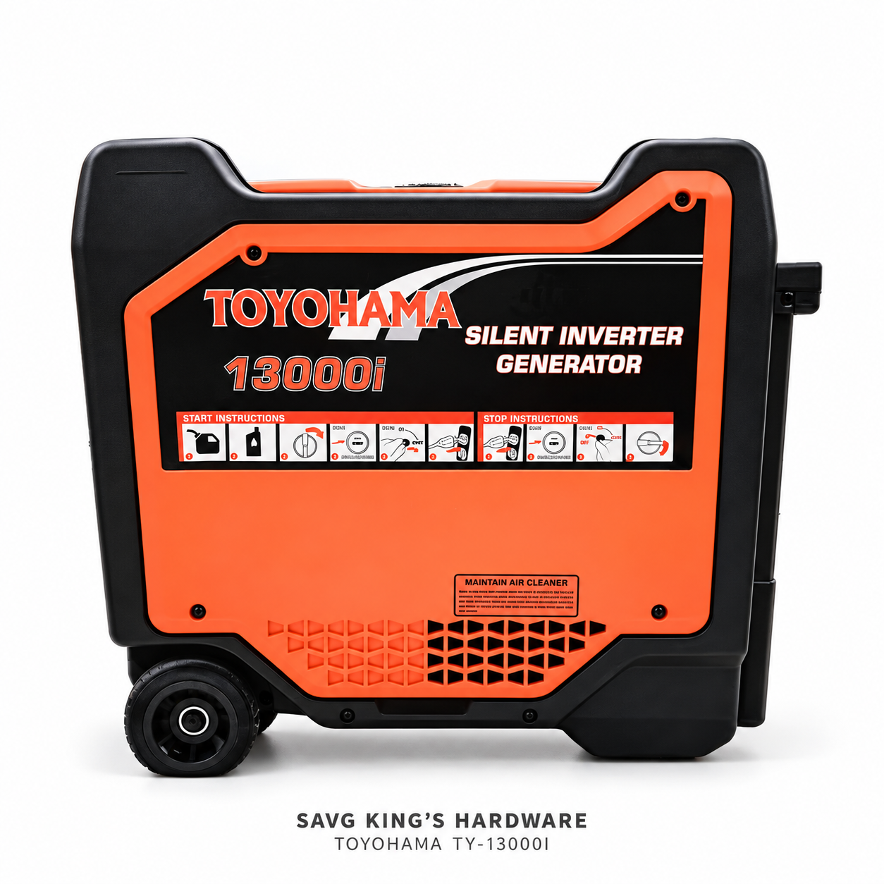 Toyohama TY-13000I Enclosed Inverter Generator — product unit only