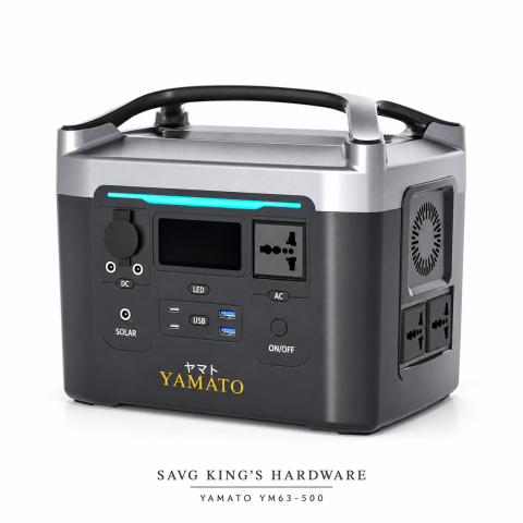 Yamato YM63-500 Portable Power Station – 500W — product unit only